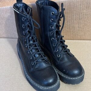 Mix No. 6 Black Combat Boots